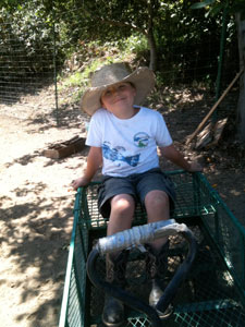 Happy grandson, Patrick